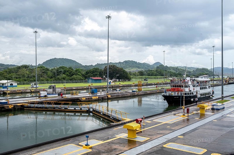 Miraflores locks, Panama Canal, Panama City, Panama, Central America
