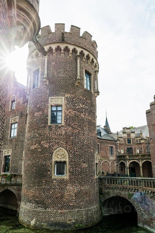 Moated castle, Schloss Paffendorf, Bergheim, Rhine-Erft district, North Rhine-Westphalia, Germany, Europe