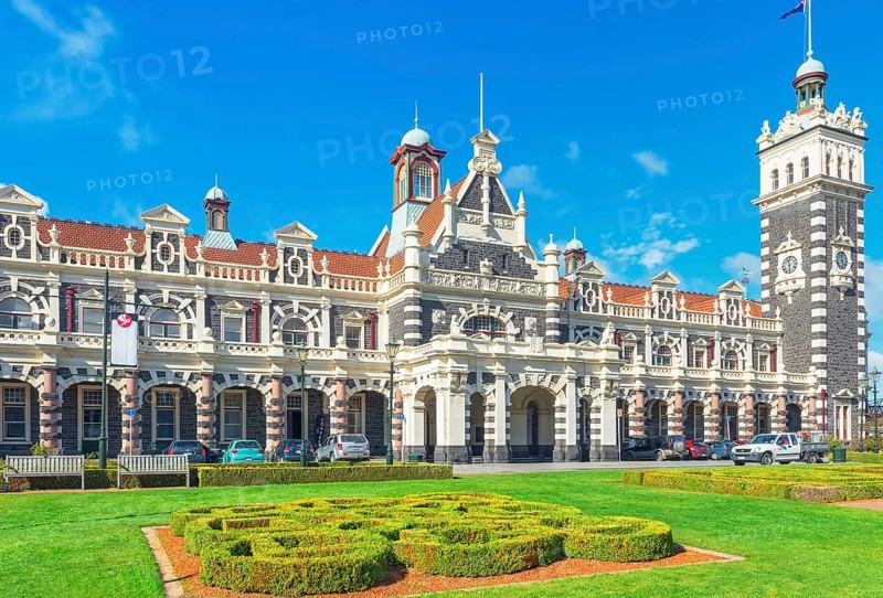 Dunedin Railway Station, Dunedin, Otago Region, South Island, New Zealand, Oceania