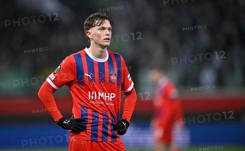 Paul Wanner 1. FC Heidenheim 1846 FCH (10) UEFA Conference League, Voith-Arena, Heidenheim, Baden-Württemberg, Germany, Europe