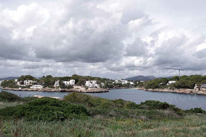 Majorca, Cala d'Or, landscape, rocky coast, view from the fortress Es Forti to Cala Llonga