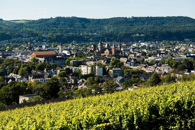 Panorama, Trier, Rhineland-Palatinate, Germany, Europe