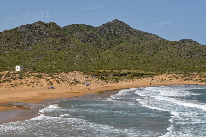 Playa de Calblanque, beach in the regional park Monte de las Cenizas y (Peña) del Águila, near Cartagena, region Murcia, Spain, Europe