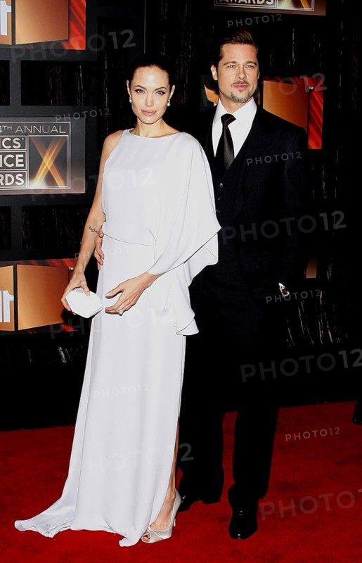 Angelina Jolie and Brad Pitt at the 14th Annual Critics' Choice Awards held at the Santa Monica Civic Center in Santa Monica on January 8, 2009. Credit: Lumeimages.com