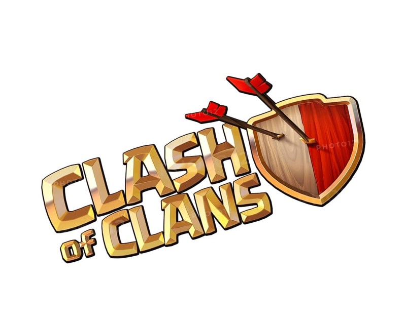 Rotated to left, Clash of Clans logo, Games, Logo
