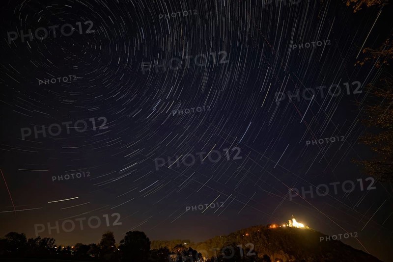 Startrails over Bogen, Lower Bavaria