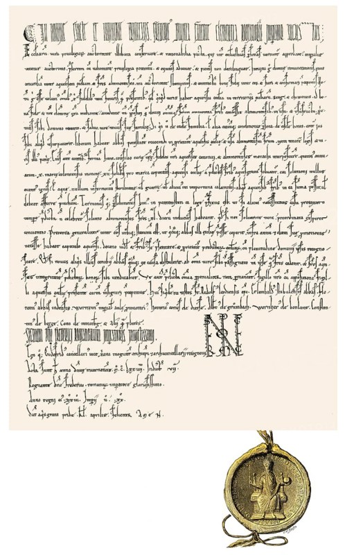 Facsimile, certificate by Frederick I, Frederick Barbarossa, Friedrich I., 1122-1190, the Holy Roman Emperor