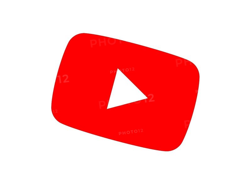 Rotated to right, Red YouTube logo, Internet, Logo