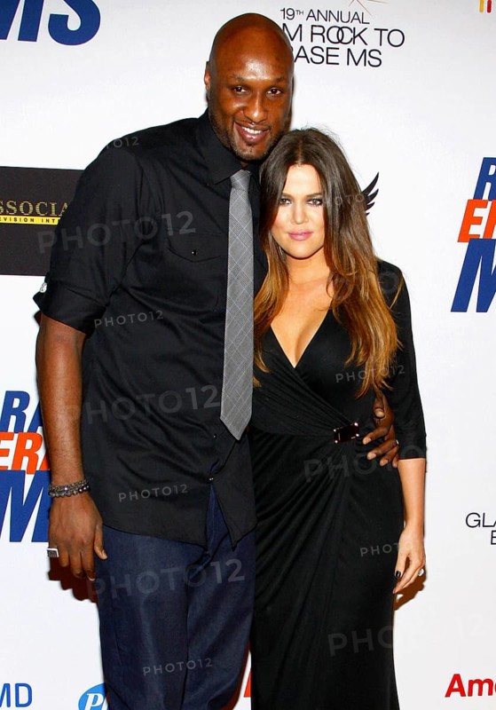 Lamar Odom and Khloe Kardashian at the 19th Annual Race To Erase MS held at the Hyatt Regency Century Plaza in Century City, USA on May 18, 2012