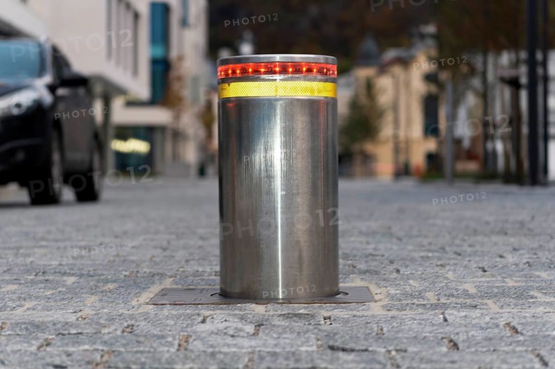 Road bollard, Bergen, Norway, Scandinavia, Europe