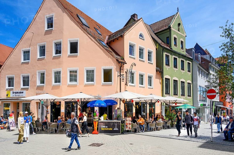 Pedestrian zone Klostersteige, Kempten, Allgäu, Bavaria, Germany, Europe