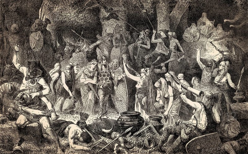 Germanic victory celebration, Roman-Germanic Wars