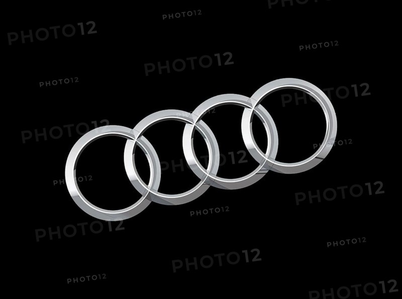 Nach links gedreht, Symbol Audi, Auto, Logo