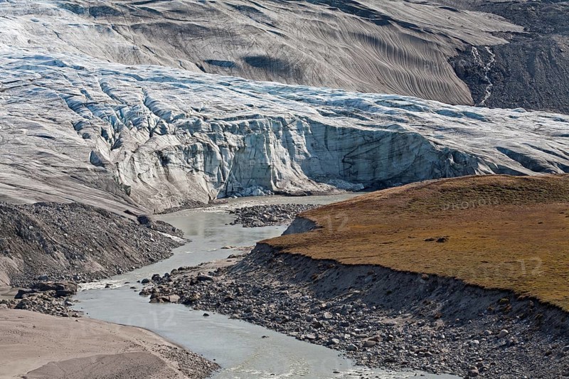 On the edge of the ice sheet in Greenland