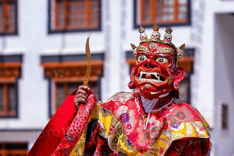 Cham dance (Mask dance), Leh, Ladakh, India, Asia