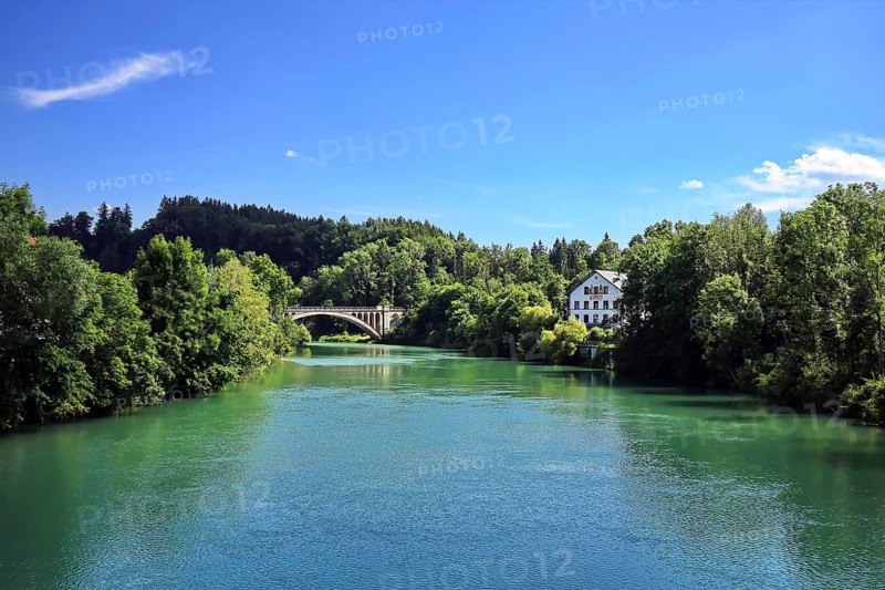 The new Iller bridge between Illerbeuren and Lautrach