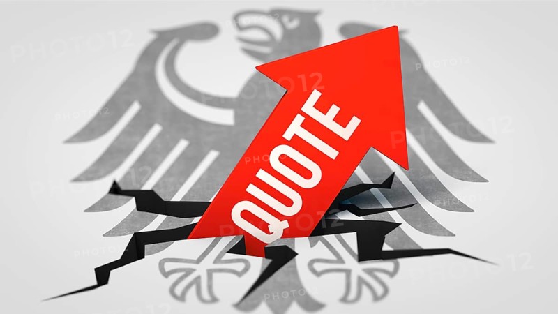 Symbolic image of the increase in the government share