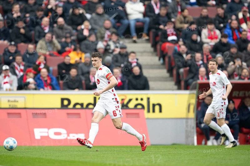 (DFL/DFB REGULATES PROHIBIT ANY USE OF PHOTOGRAPHS AS IMAGE SEQUENCES AND/OR QUASI-VIDEO), RheinEnergieStadion, Cologne, North Rhine-Westphalia, Eric Martel (1.FC Köln, Midfield, #6), 2nd Bundesliga, 1.FC Köln, Hamburger SV on 09/02/2025 at RheinEnergieStadion in Cologne Germany