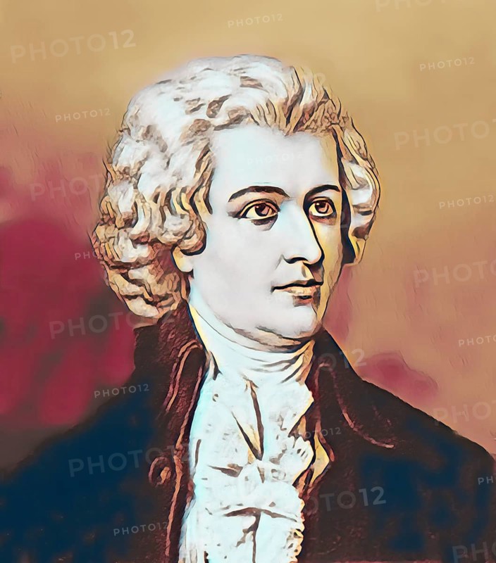 Wolfgang Amadeus Mozart, 1756, 1791, a composer of the First Viennese School, digitally edited