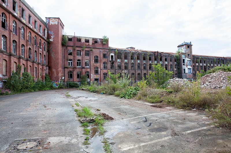 Industrial wasteland since 1999, Hannoversche Gummiwerke Excelsior, Continental AG, Limmer, Hanover, Lower Saxony, Germany, Europe, Industriebrache seit 1999, Hannoversche Gummiwerke Excelsior, Continental AG, Werk Limmer, Hannover, Niedersachsen, Deutschland, Europa, Europe