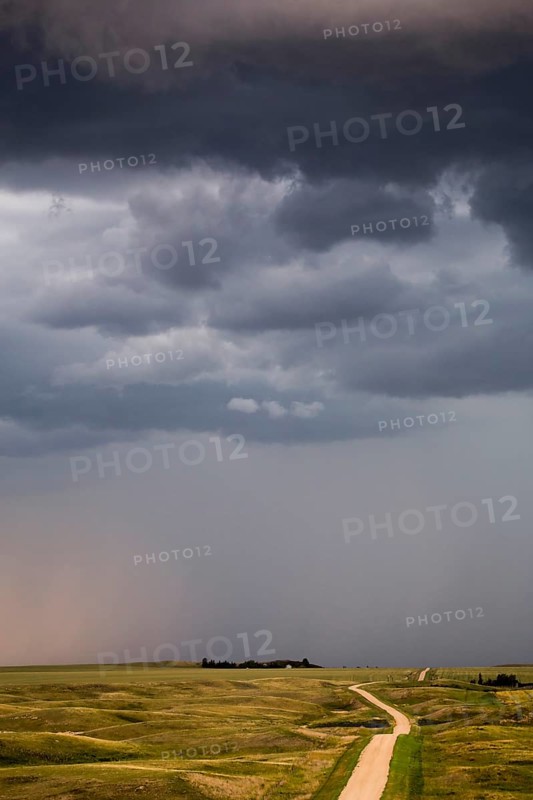 Storm Clouds Prairie Sky Canada Ominous danger