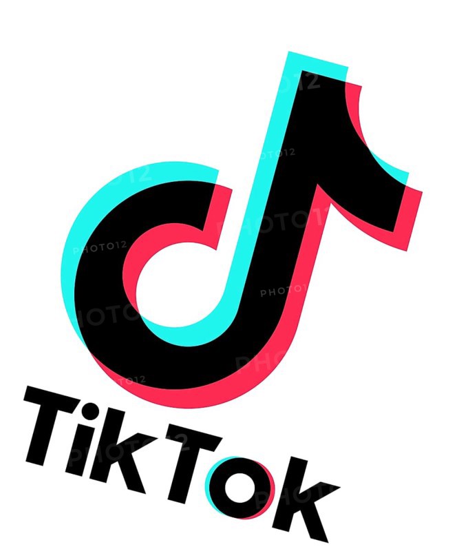 Rotated to right, TikTok logo, Internet, Logo