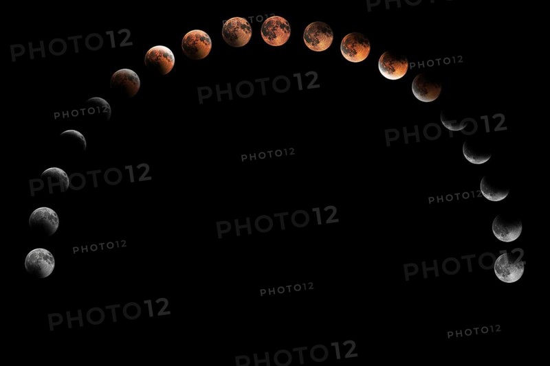 Lunar Eclipse Phases, Blood moon, Composite Lunar Eclipse