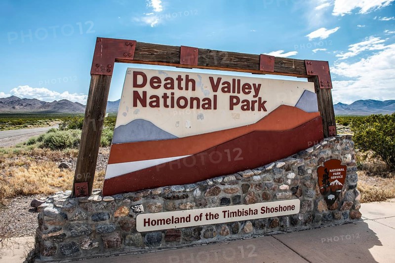 Sign Death Valley National Park, California, USA, North America