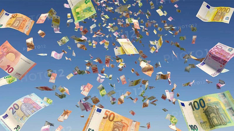 Symbolic image on the subject of money, winning the lottery, wealth, etc