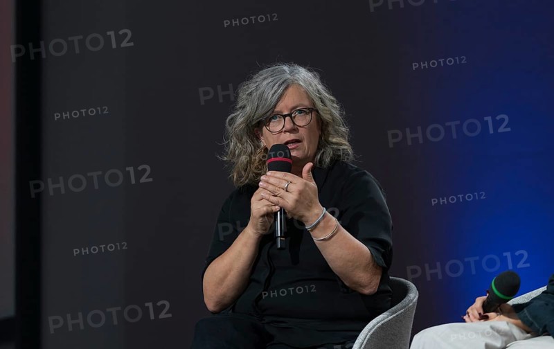 FRANKFURT AM MAIN, Germany, October 18 2023: Christina Clemm (*1967), on stage at the 75th Frankfurt Book Fair, Europe