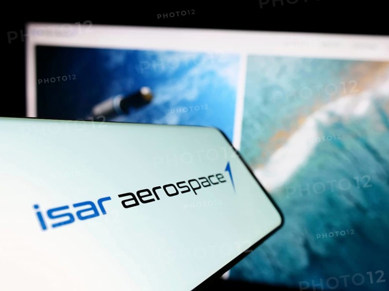 Stuttgart, Germany, 04-02-2023: Smartphone with logo of company Isar Aerospace Technologies GmbH on screen in front of business website. Focus on center-left of phone display, Europe