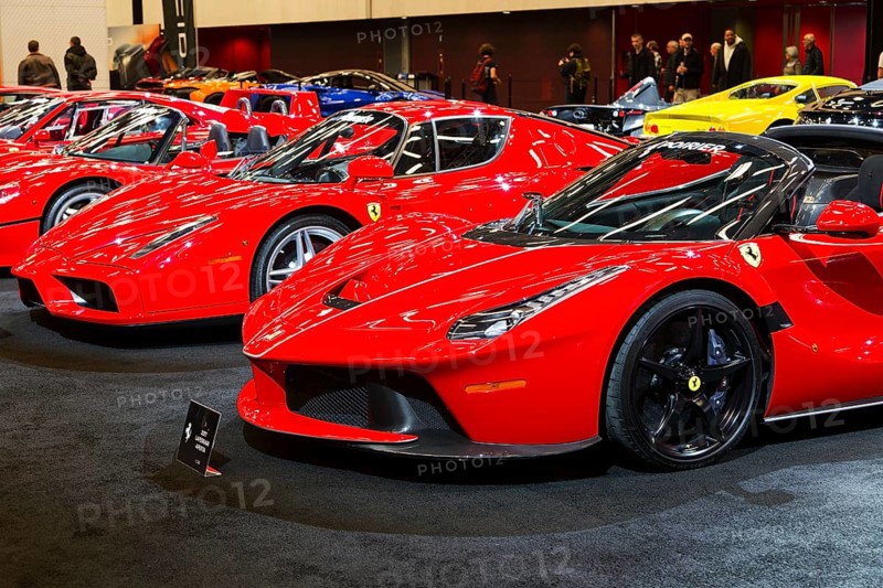 Salon Automobile 2025, Ferrari collection, Convention Centre, Montreal, Province of Quebec, Canada, North America