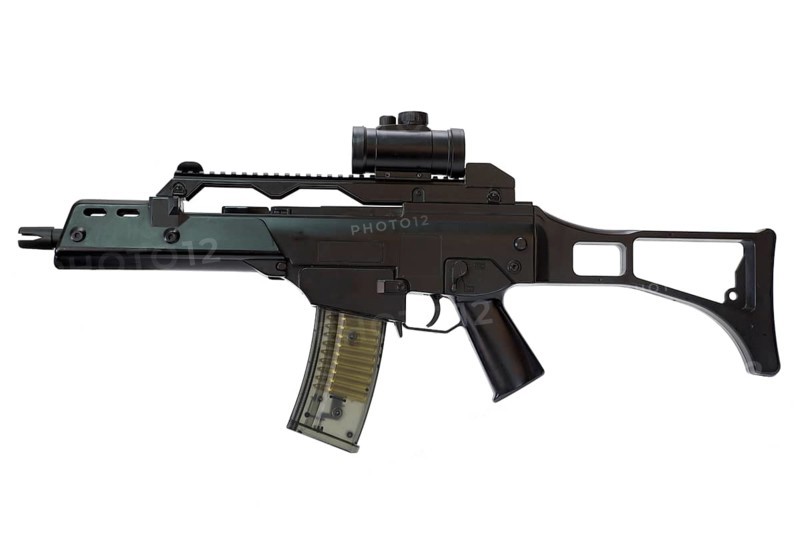 Softair weapon cropped on white background