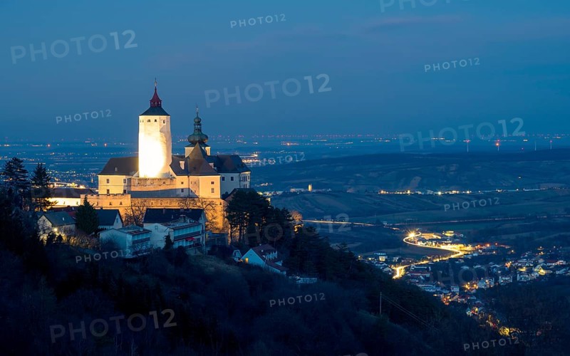 Castle of Forchtenstein in Burgenland by night