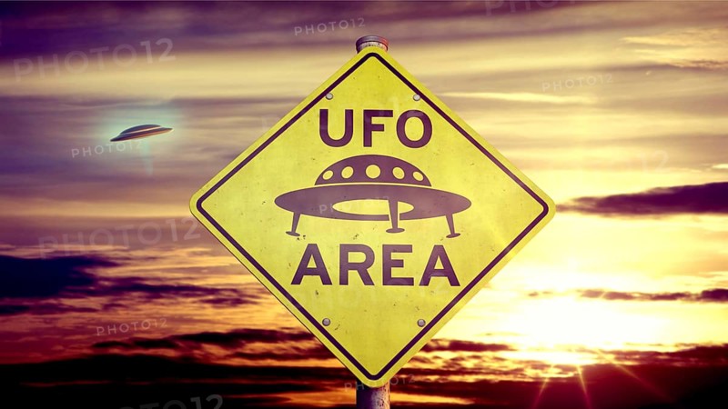 Symbolic image on the subject of UFOs