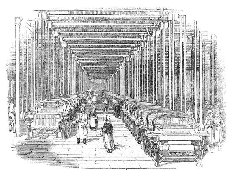 A Day at a cotton-factory in Manchester: Power-looms