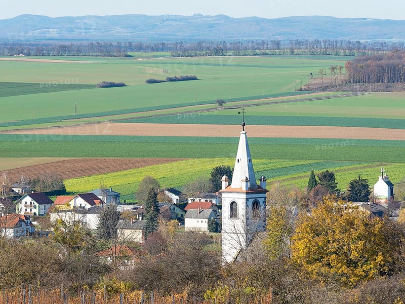 Lutzmannsburg view from a hill in Burgenland