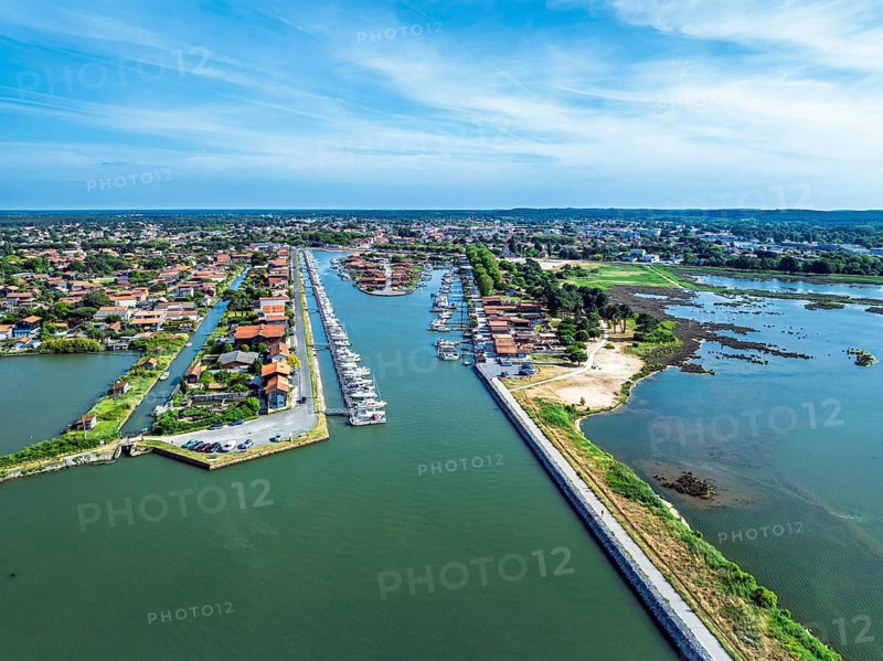 La Teste-de-Buch from a drone, Arcachon, Gironde, France, Europe