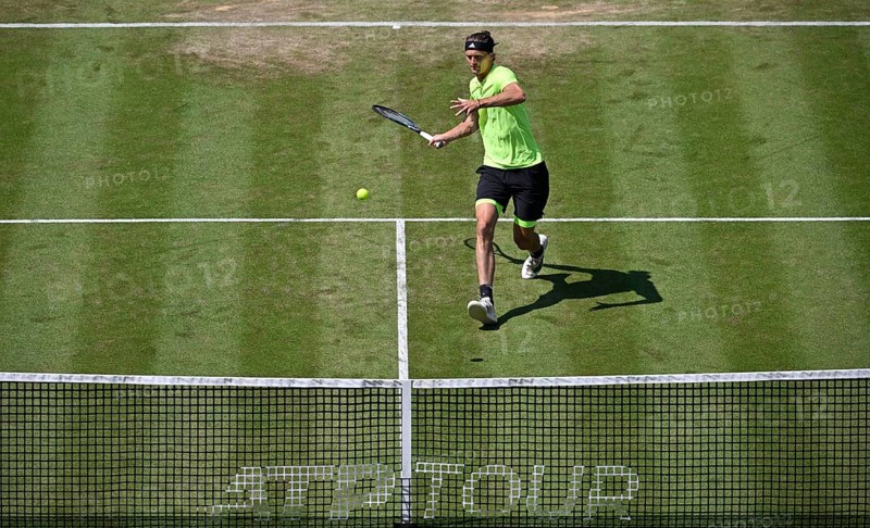 Alexander Zverev GER, Action, Tennis, ATP 250, BOSS Open 2025, Stuttgart, Baden-Württemberg, Germany, Europe