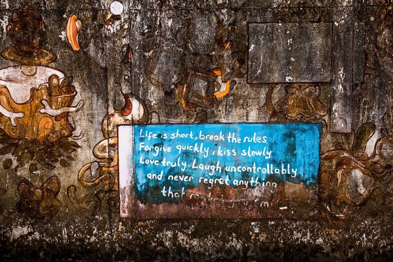 Graffiti, Street Art, Tonsai Beach, Ton Sai Bay, Ao Nang, Krabi, Thailand, Asia