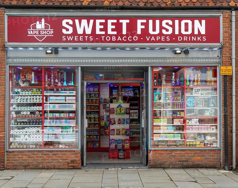 Sweet Fusion shop store Vape Shop, Salisbury, Wiltshire, England, UK