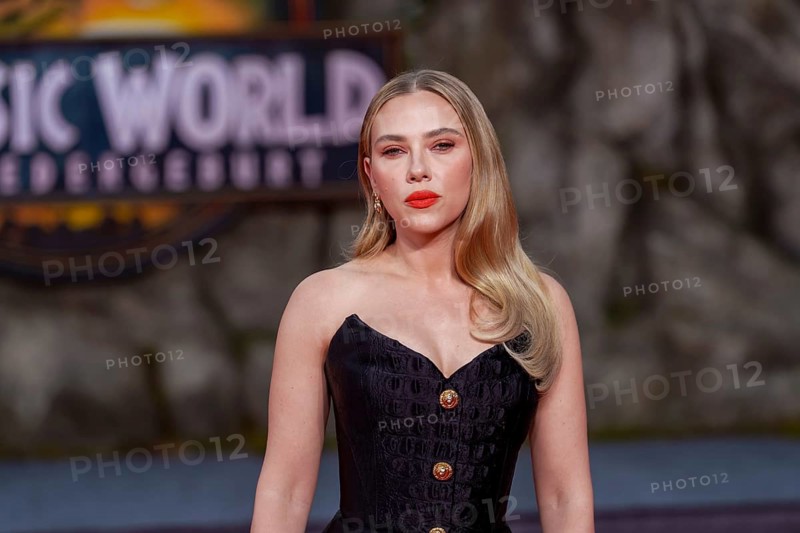 Scarlett Johansson at the German premiere of the adventure film Jurassic World, the rebirth at Berlin's Zoo Palast on 18 June 2025