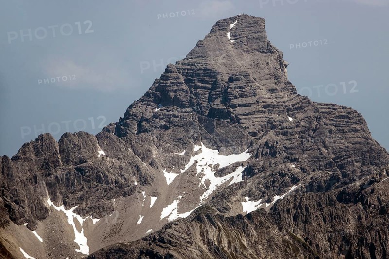 Summit of the Hochvogel, Allgäu Alps, Allgäu, Bavaria, Germany, Europe