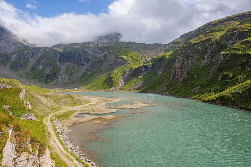 Lake in the Mountains at Hochalpenstraße, Pinzgau, Salzburg, Austria, Europe