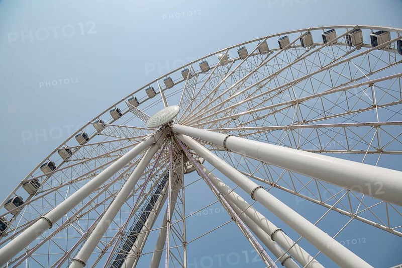 The Great Smoky Mountain Wheel ride attraction at The Island recreation center in Pigeon Forge, Tennessee