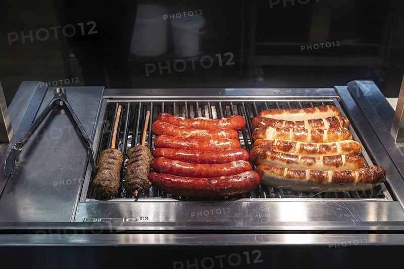 Grill sausages