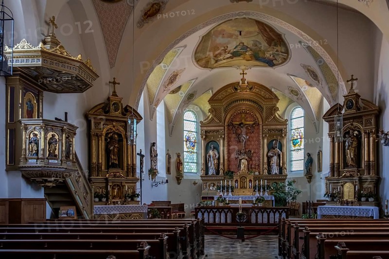 Former pilgrimage and filial church Heilig Blut, Umrathshausen, Bavaria, Germany, Europe