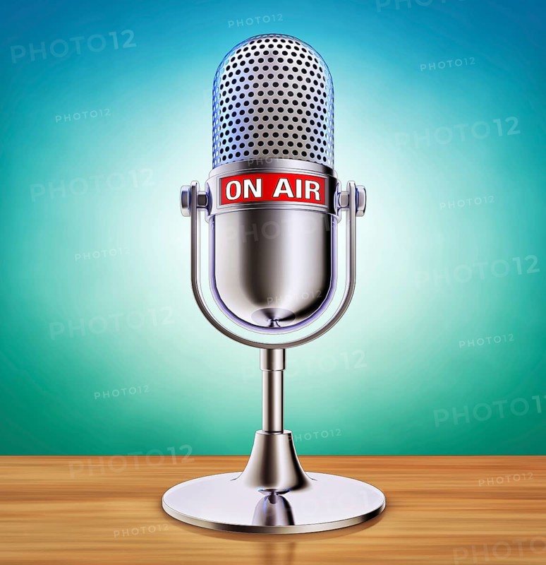 3D rendering of a microphone