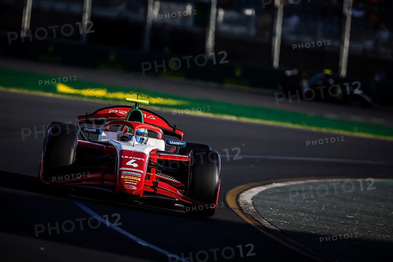 MELBOURNE, AUSTRALIA, MARCH 22: Andrea Kimi Antonelli of Italy and Prema Racing during qualifying at the 2024 Formula 2 Australian Grand Prix at Albert Park in Melbourne, Australia, Oceania