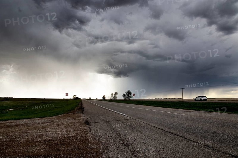 Prairie Storm Clouds Canada Saskatchewan Summer Warnings